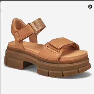 UGG Tan Platform Sandals